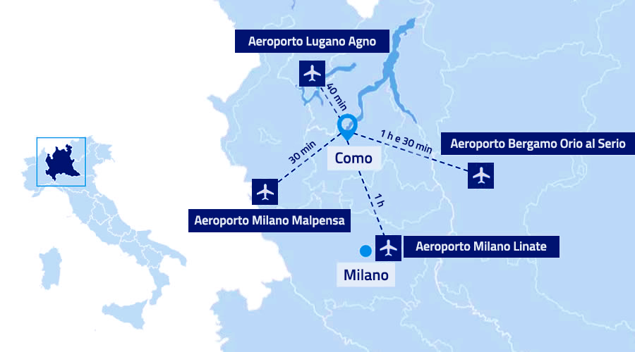 Mappa Lago di Como